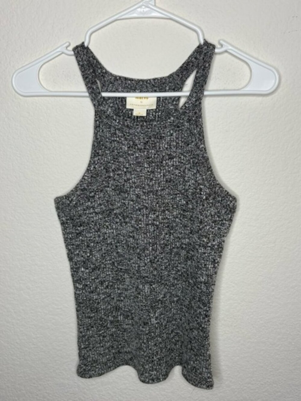 Anthopologie Maeve grey tank top